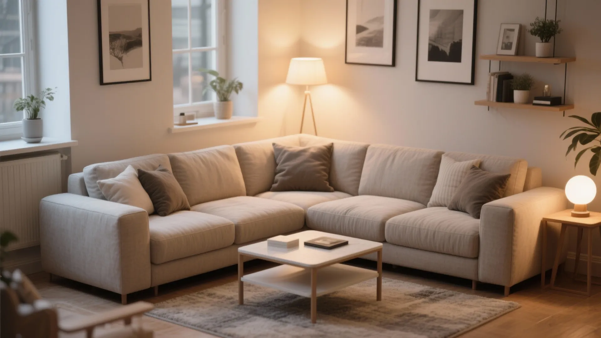 L-Shaped Modular Sofa