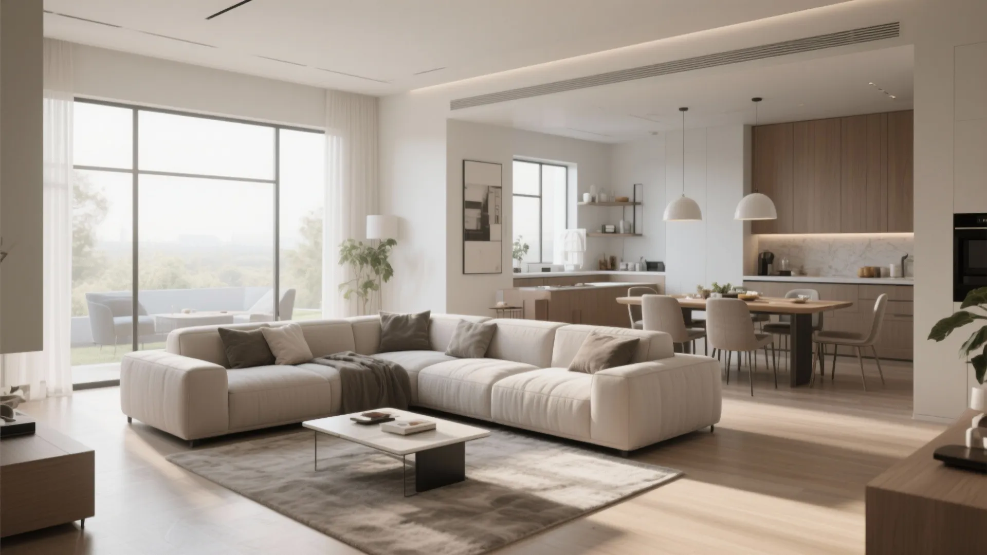 5. L-Shaped Sofa for Zoning