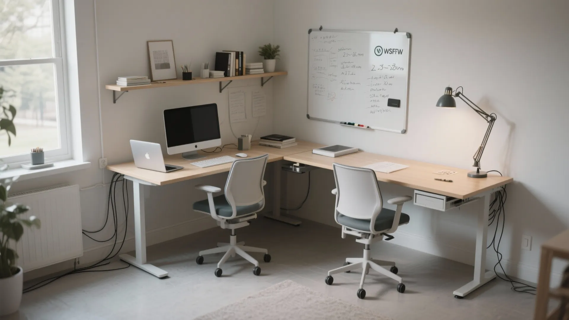 Agile L-shaped layouts that unlock table space