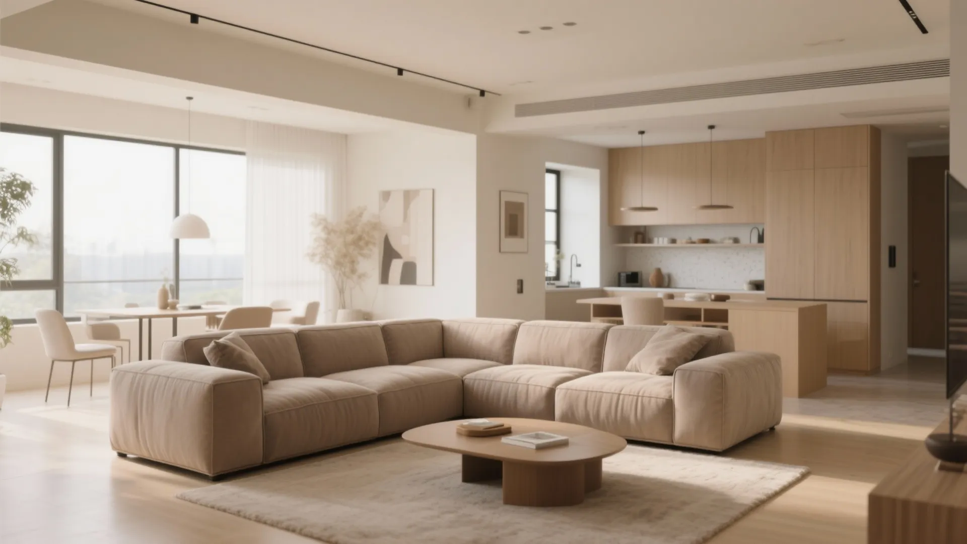 5. L-Shaped Layout for Flexible Seating