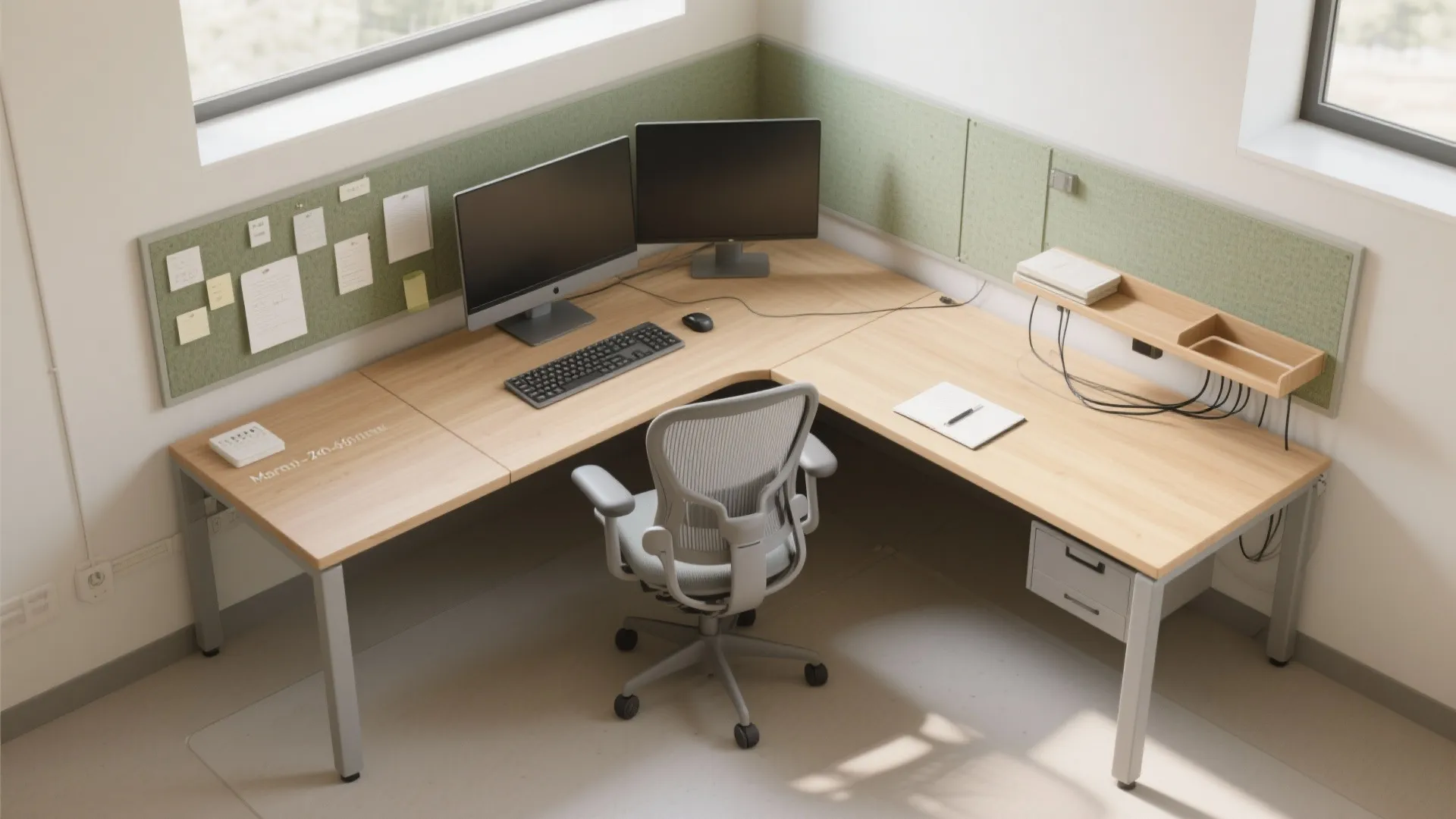 Ergonomic Micro Layout (L-shaped Wins)