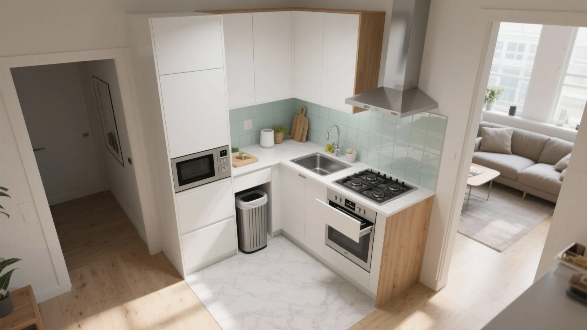 L-Shaped Layouts for Small Kitchens