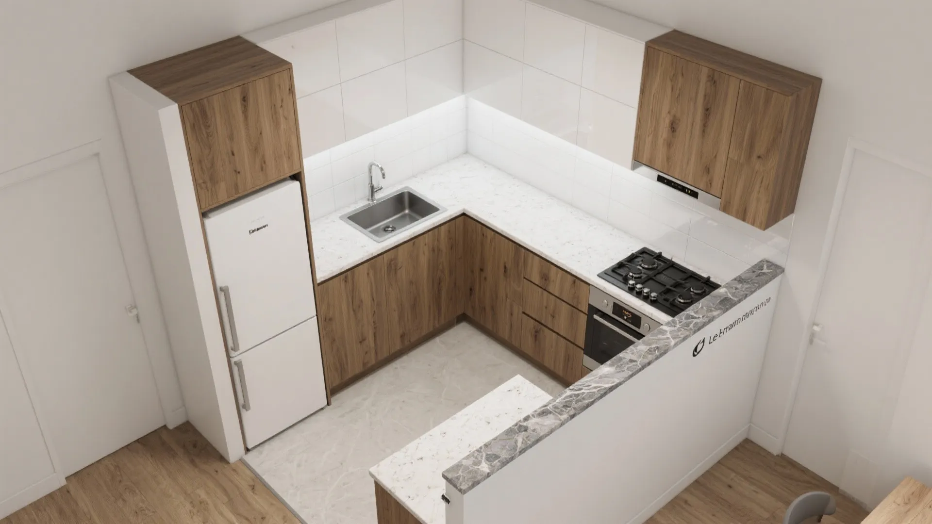 L-Shaped Efficiency with a Luxe Finish