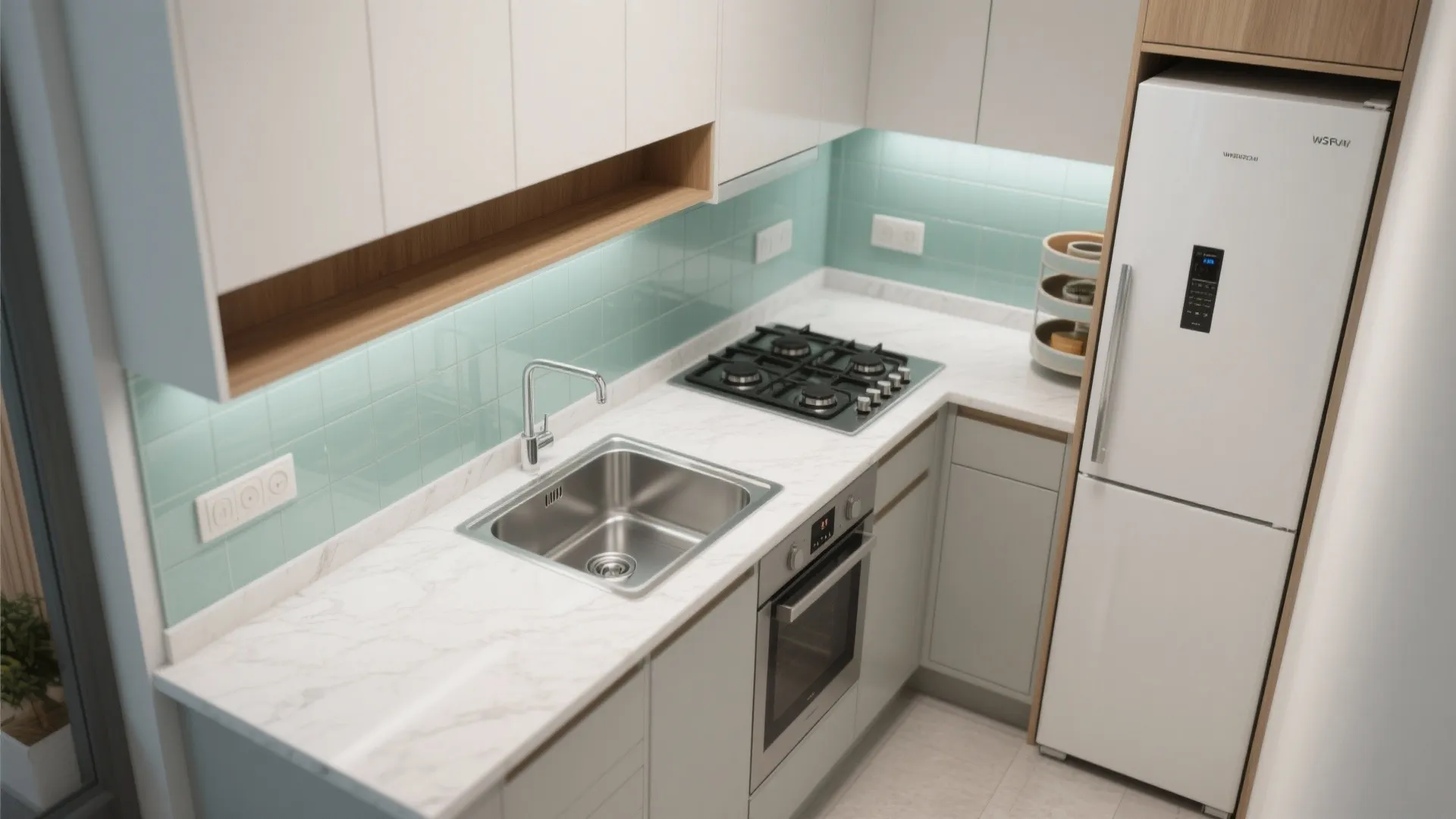 L-Shaped Layout to Unlock Usable Counter Space