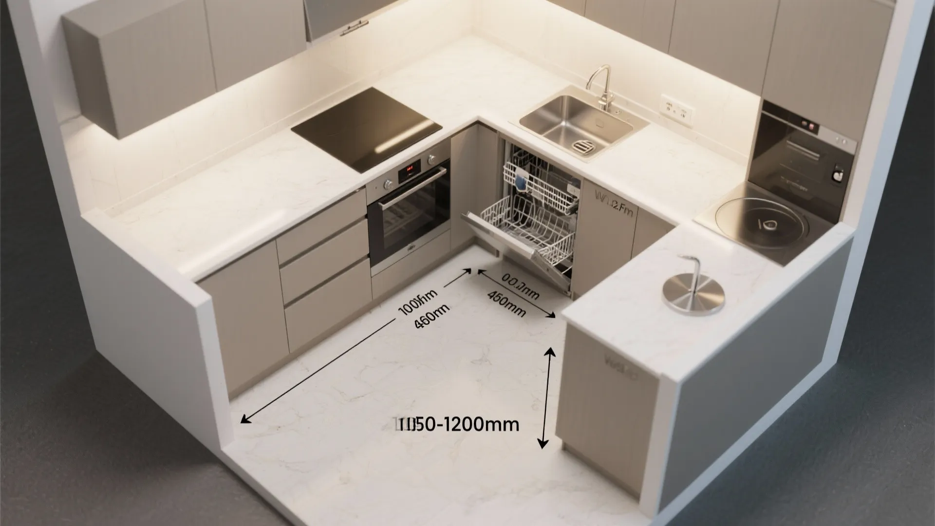 Compact L-shaped layouts that respect circulation
