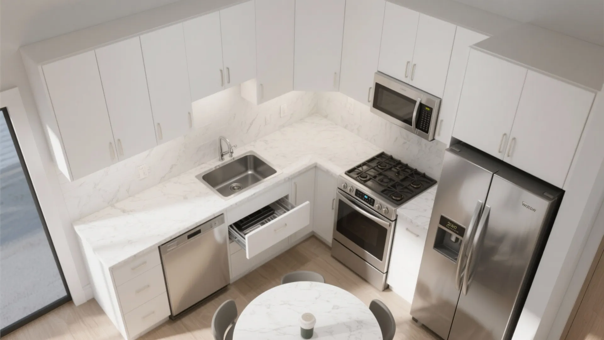 Compact L-Shaped Layout for Efficiency