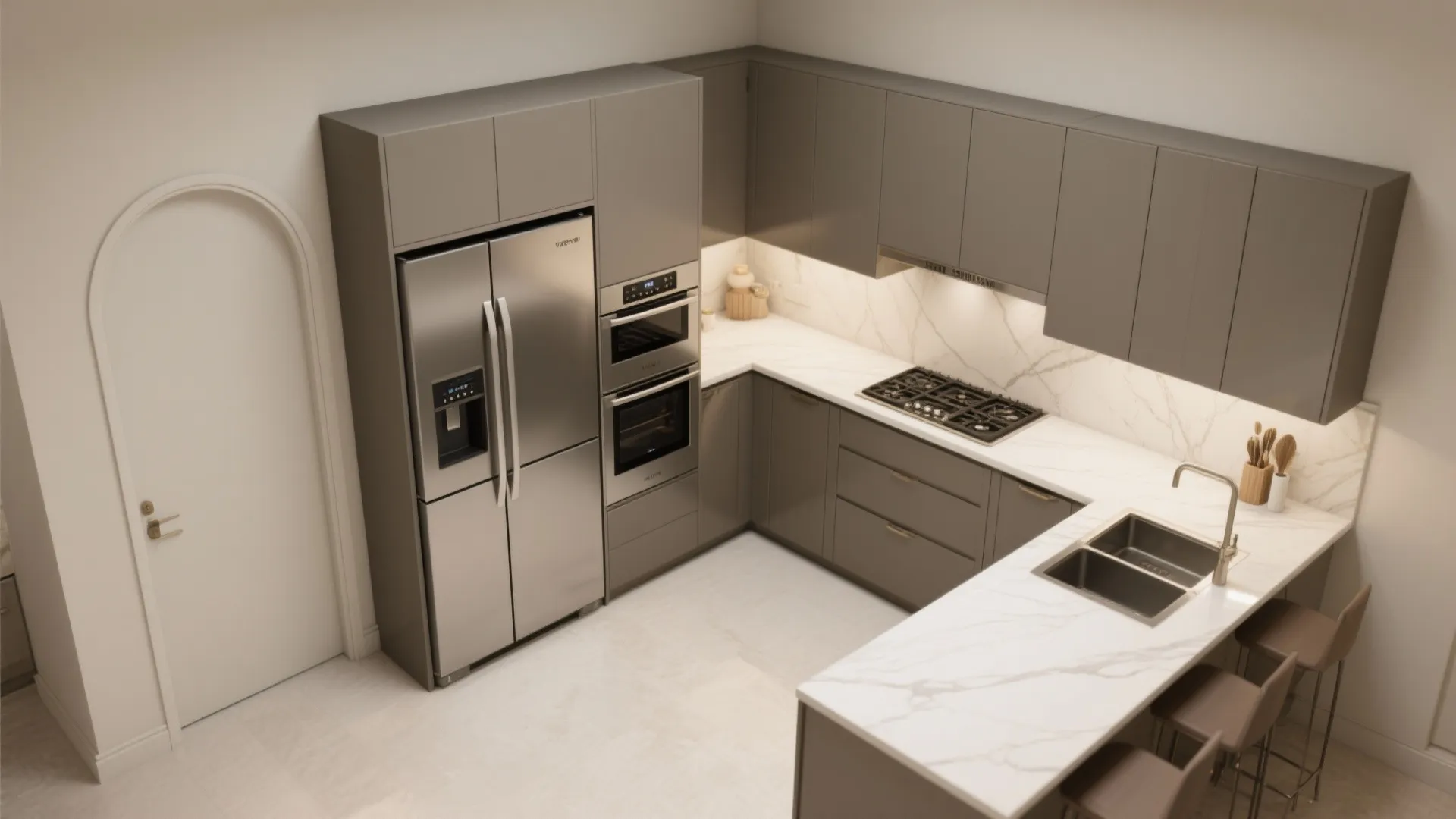 Integrated Appliances and Flush Detailing