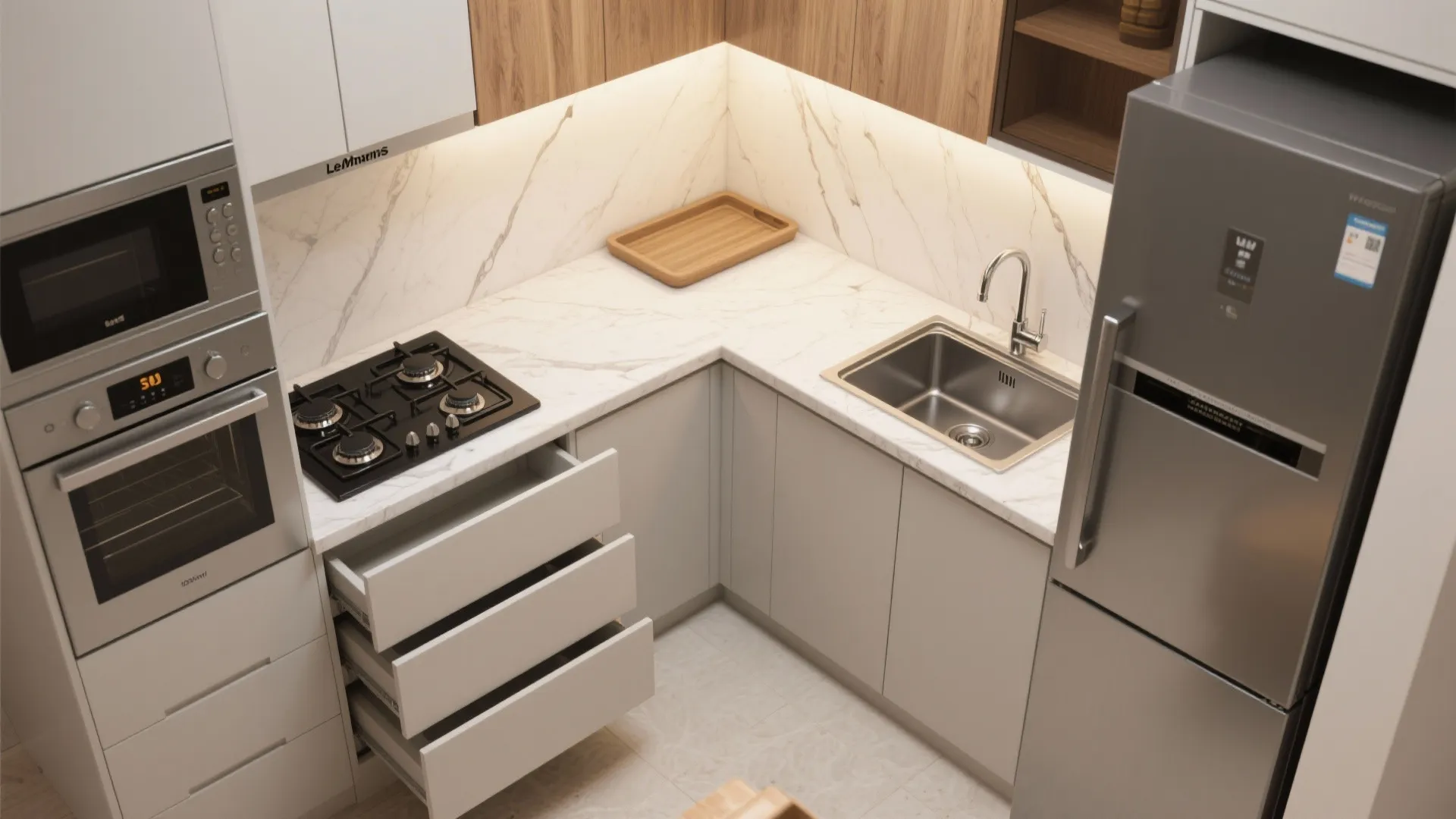 L-Shaped Layout to Unlock More Worktop Space