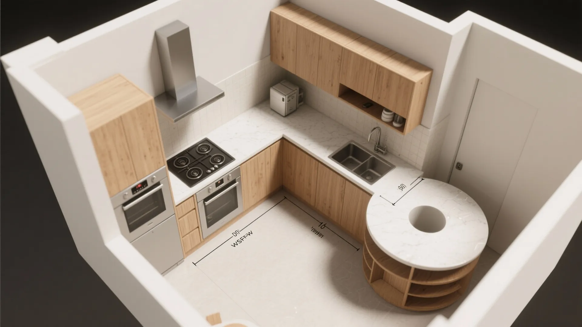 L-Shaped Layout to Unlock Counter Space