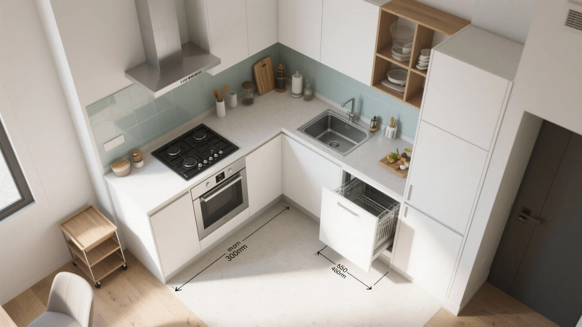 L-Shaped Layout To Unlock Counter Space