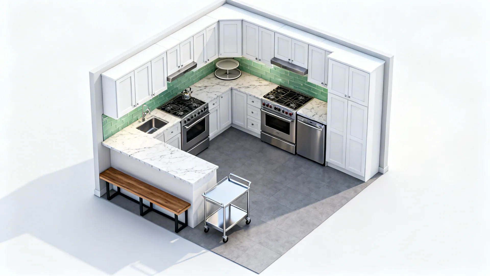 L-Shaped Layouts to Unlock Counter Space