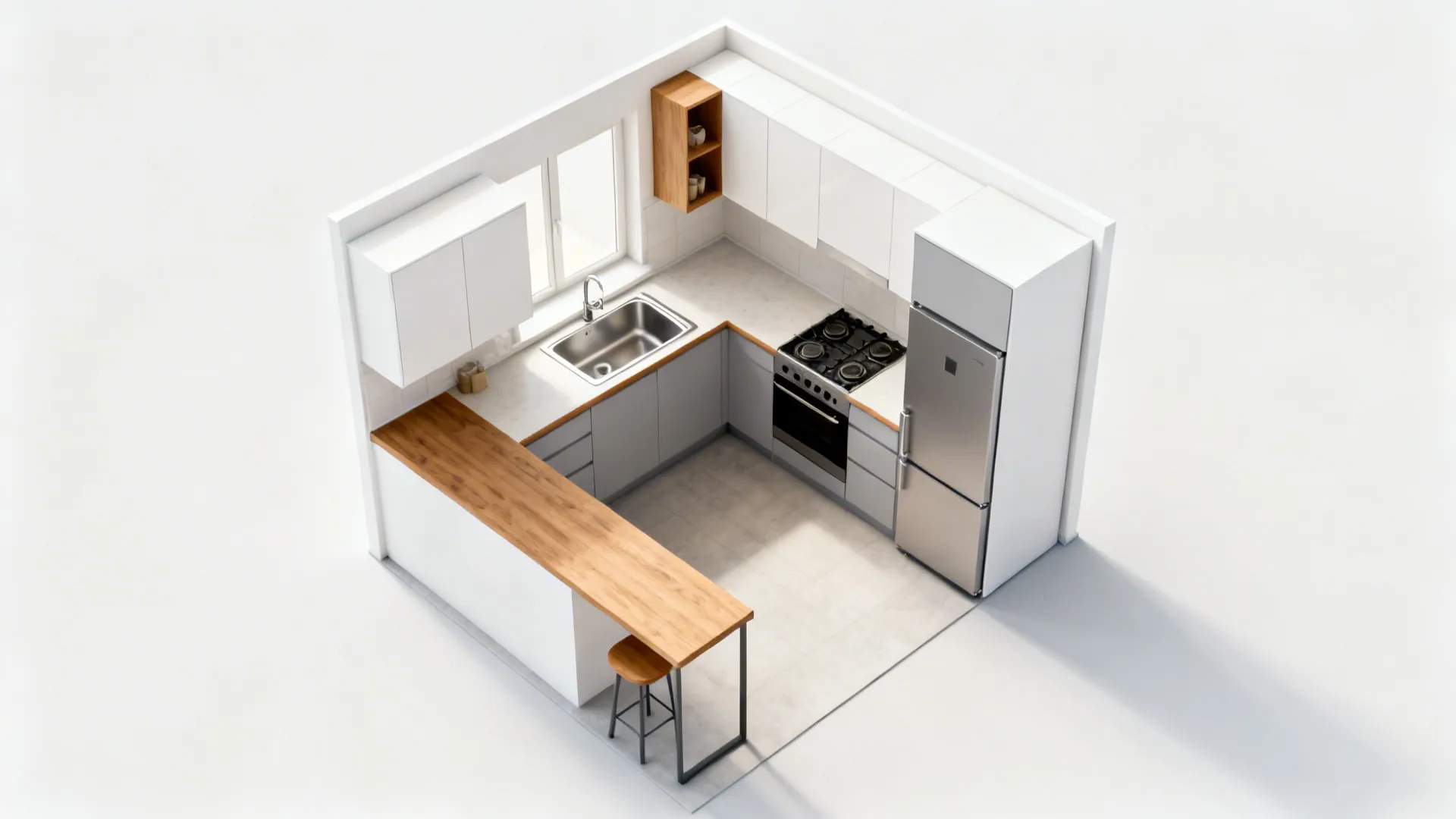 L-Shaped Layouts That Maximize a Tight Footprint