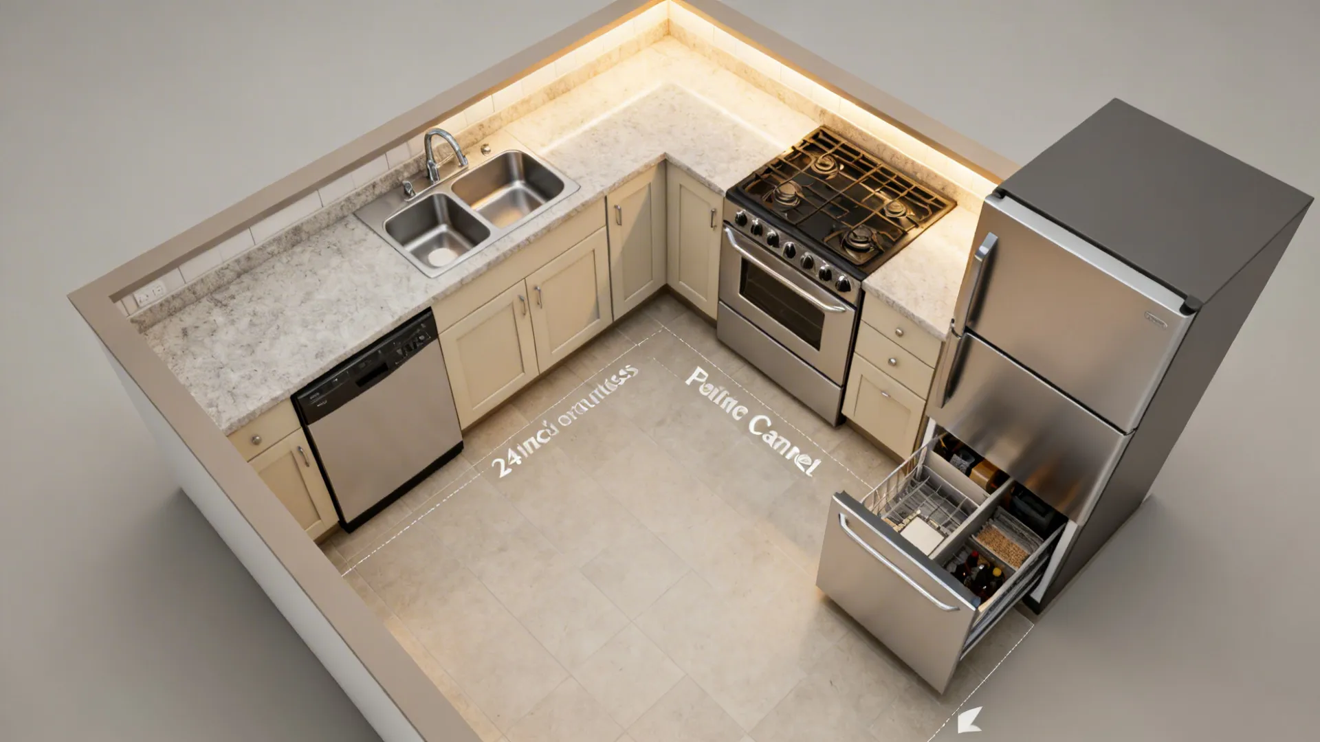 L-Shaped Layouts That Maximize Counter Space