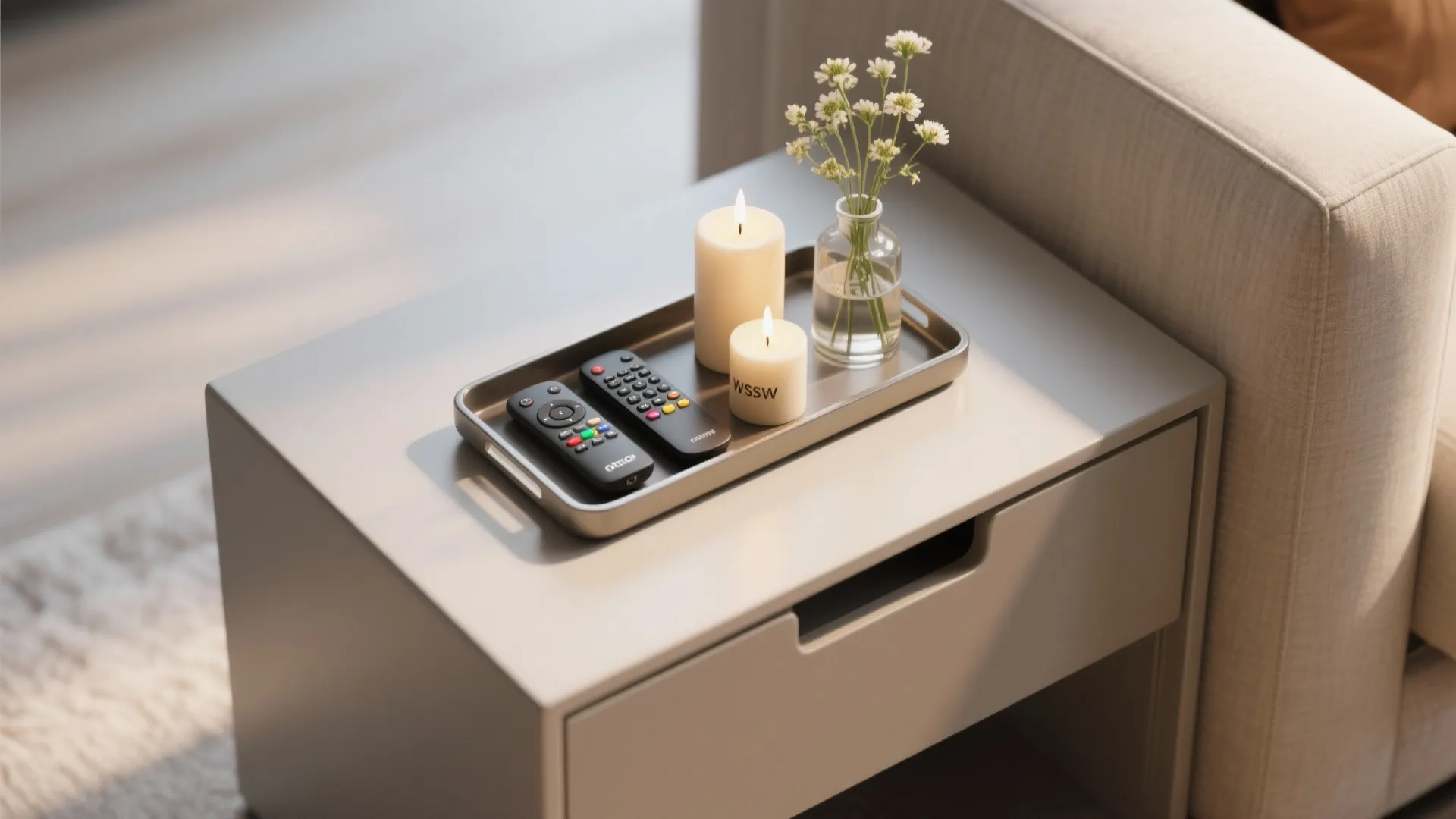 5. L-Shaped Tray Arrangement