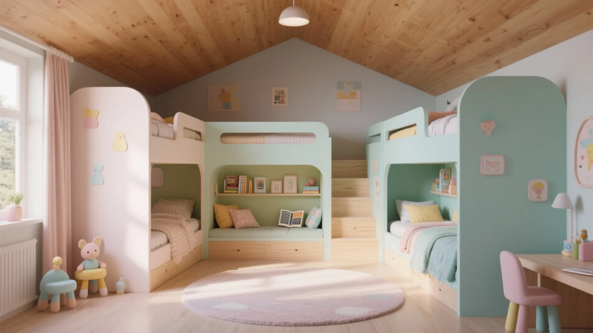 Idea 2: L-Shaped Triple Bunk