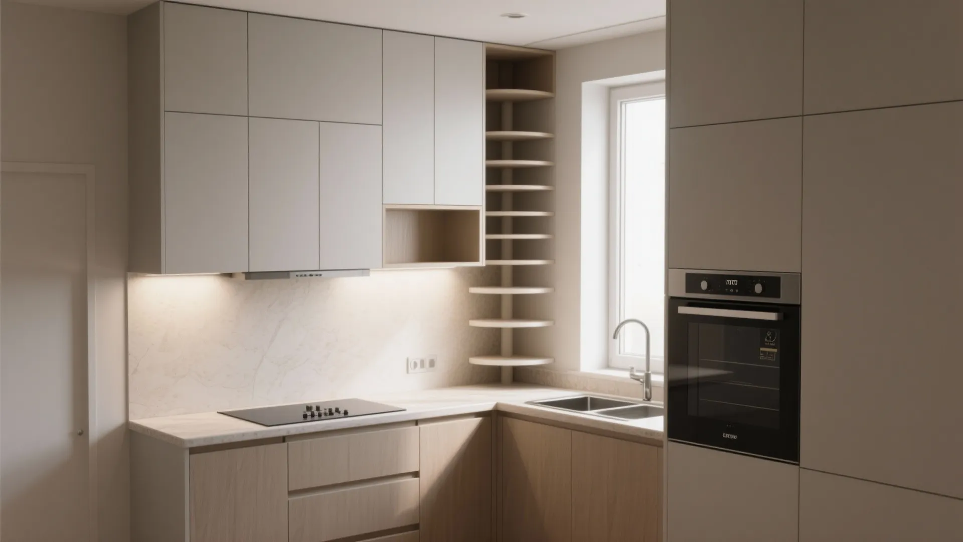 L-shaped Upper Wall Layout