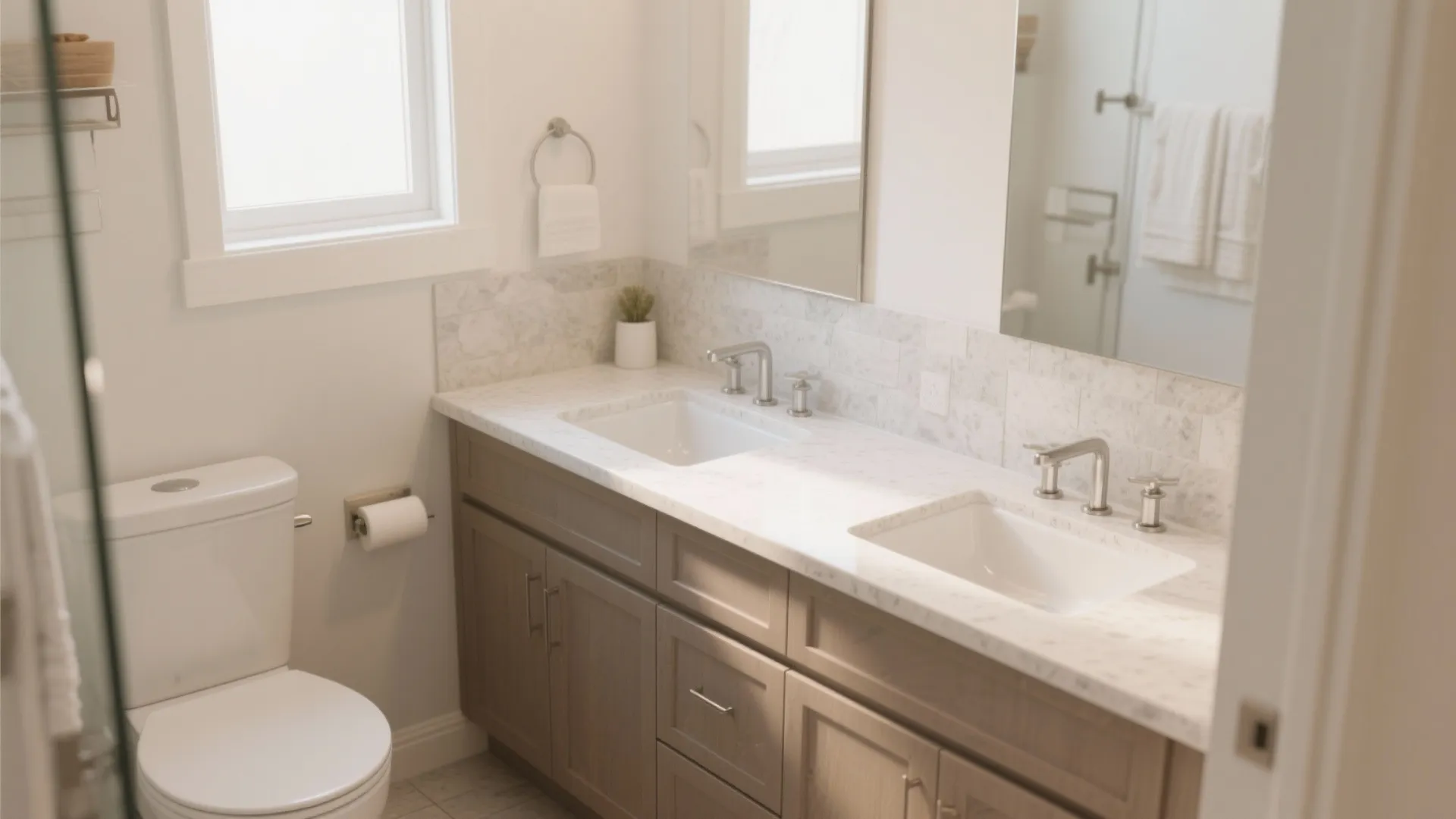 5. L-Shaped Vanity Layout