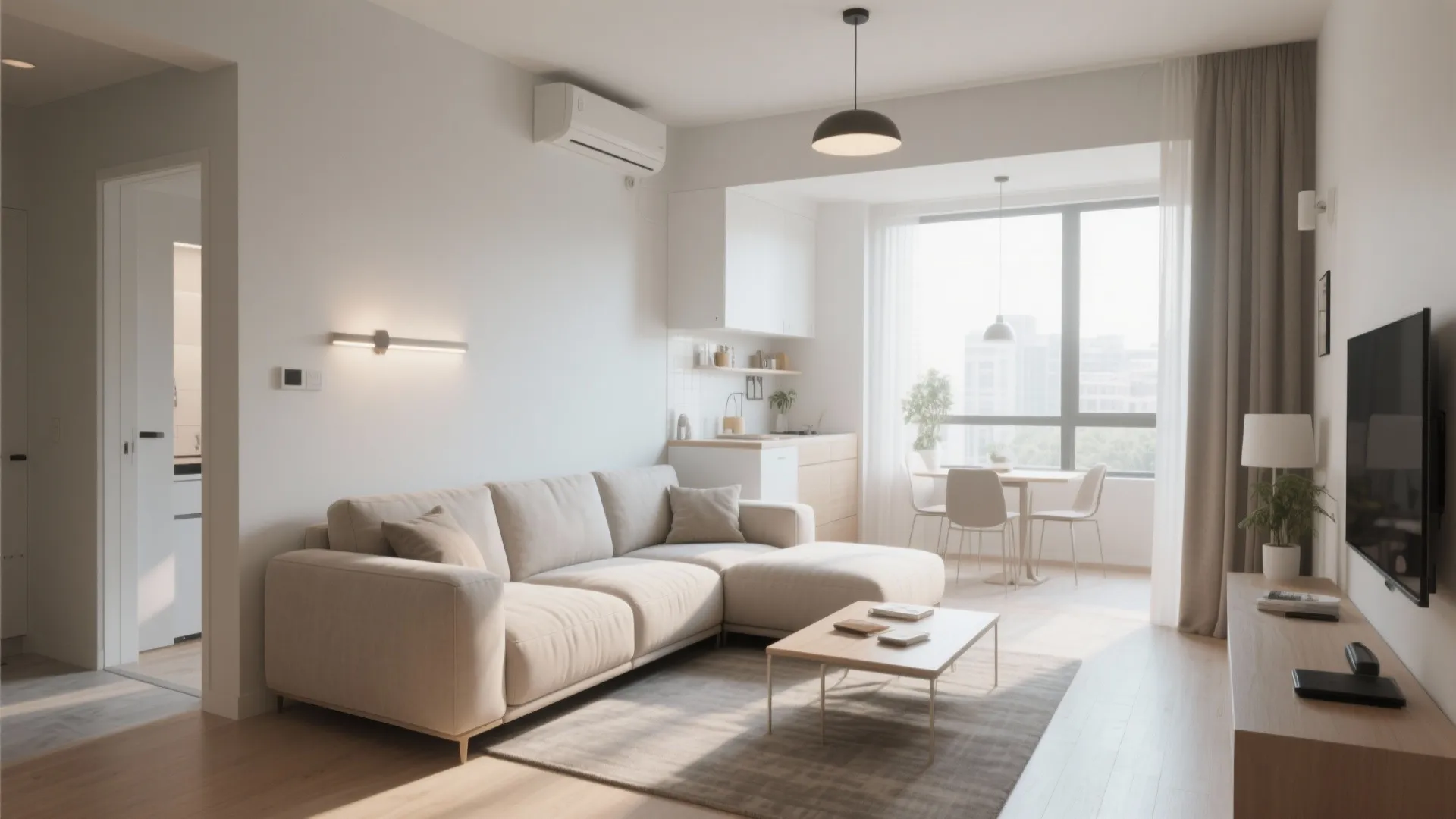 2. L-Shaped Layout Opening to Walkway