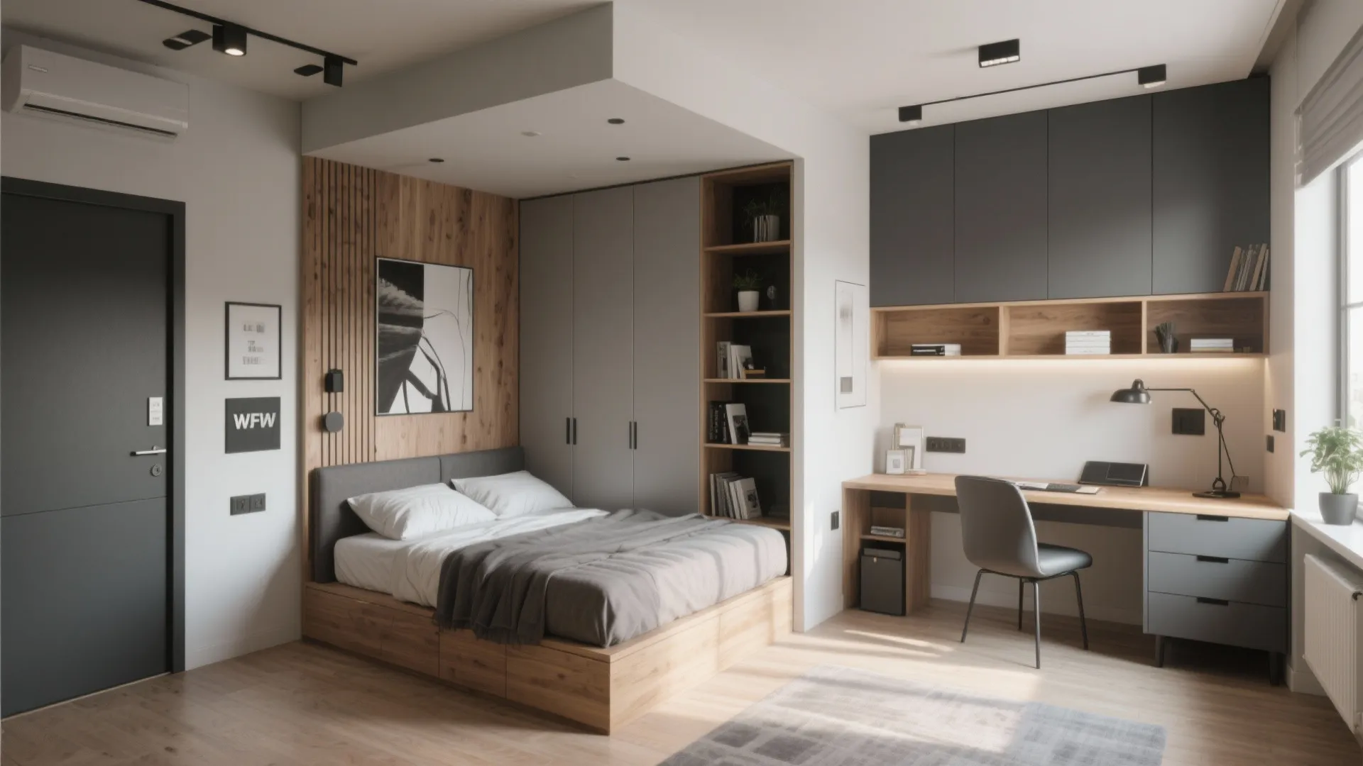 3. L-Shaped Multifunctional Layout