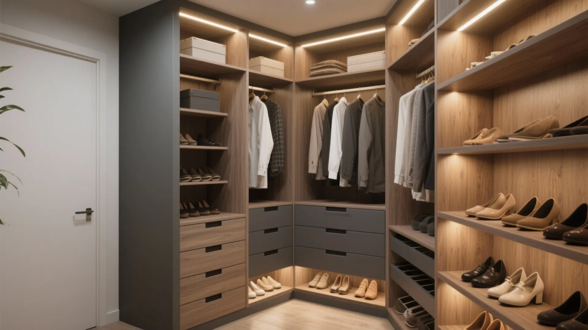 L-shaped layout optimization