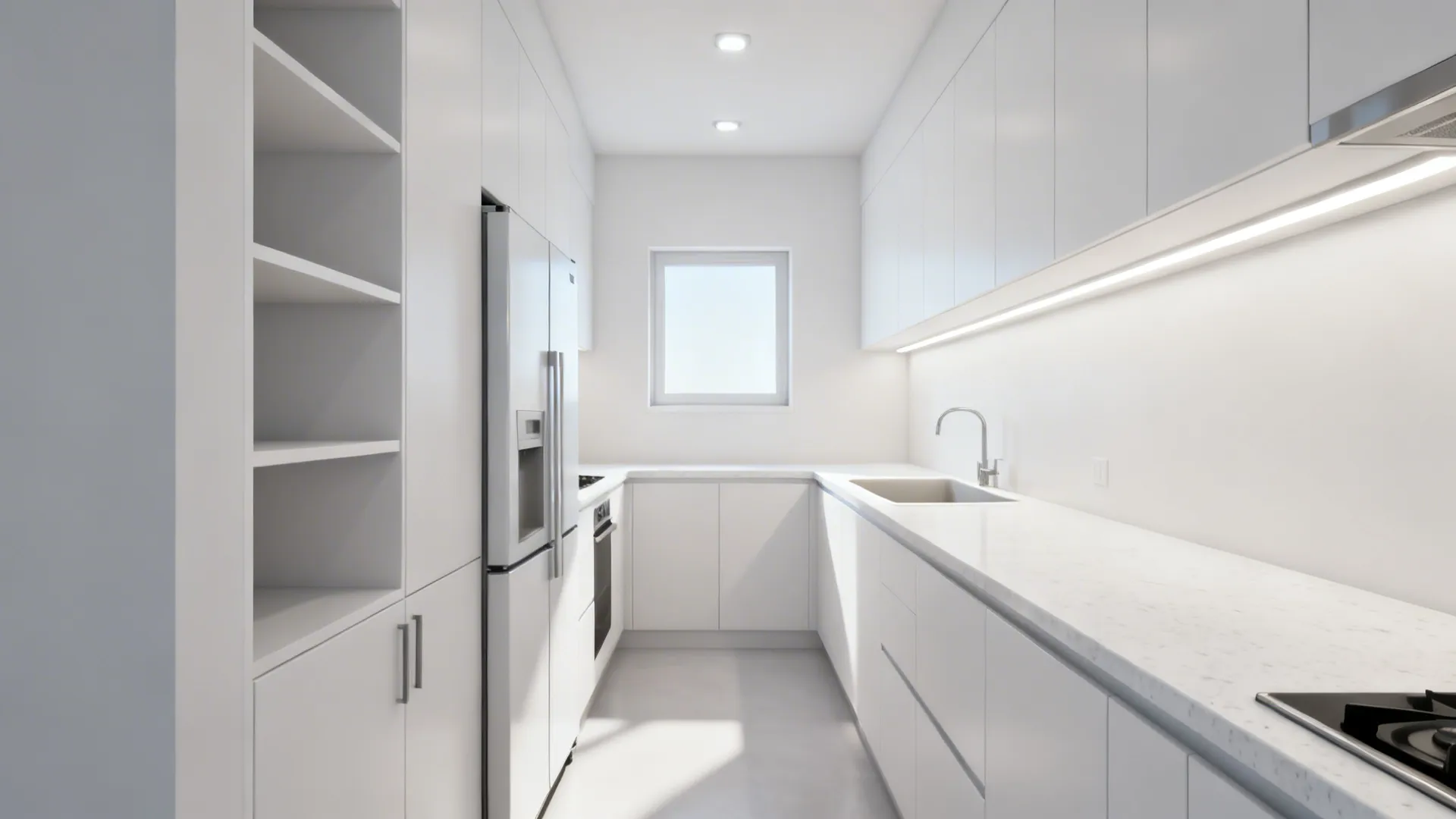 L-Shaped Layouts to Free Counter Space