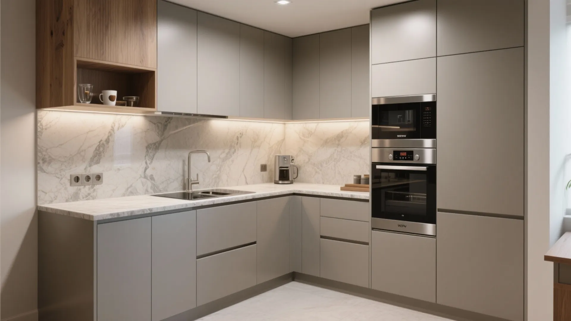 L-Shaped Layout to Unlock Counter Space