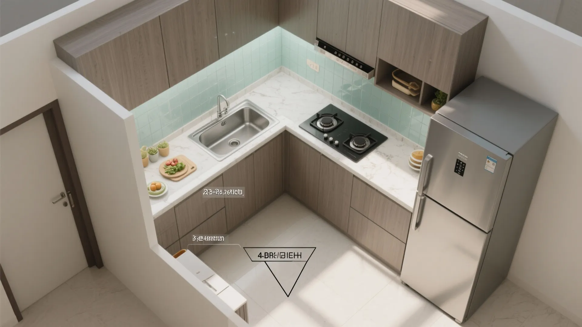 L-Shaped Layout for Efficient Workflow