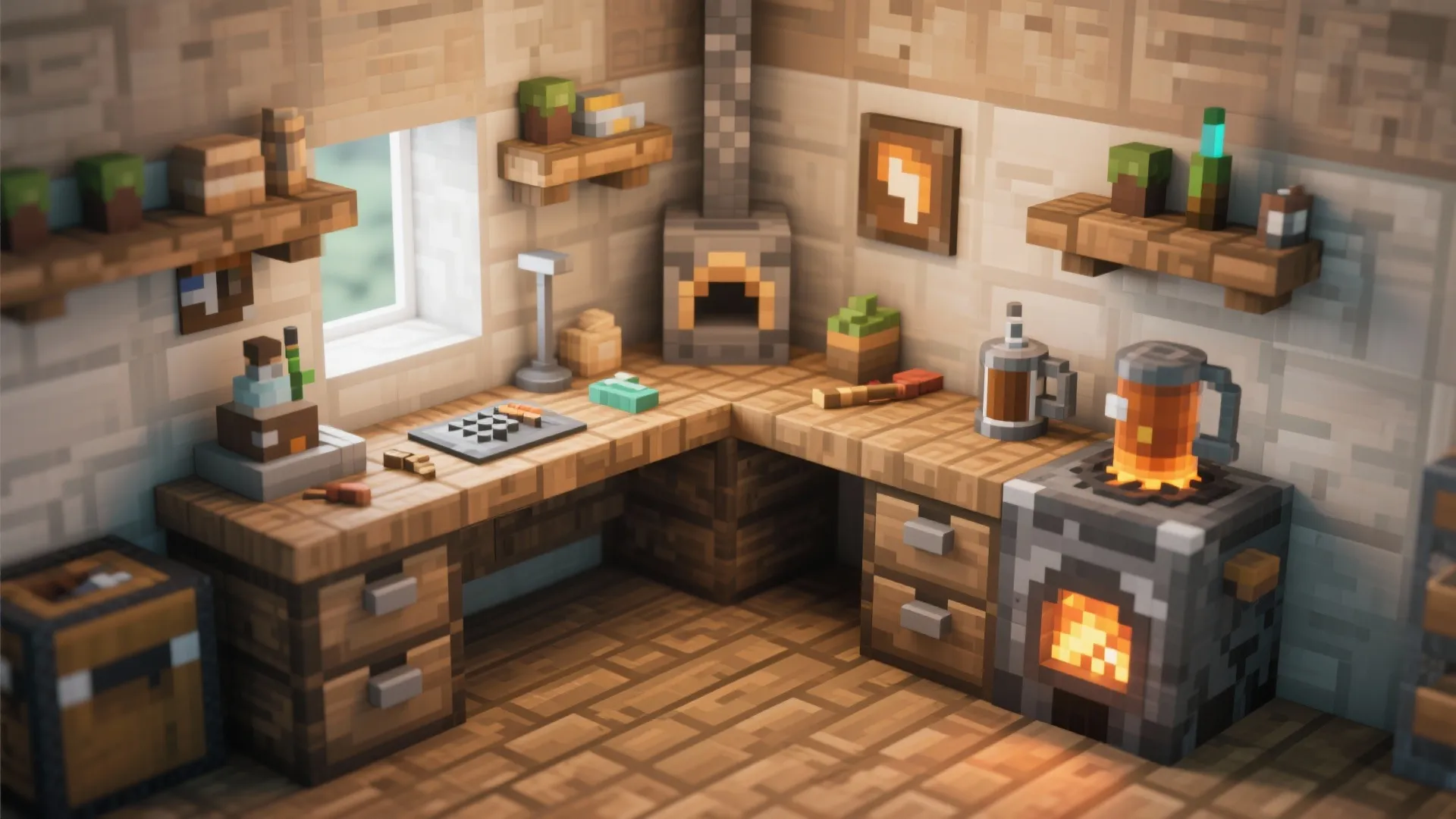 3. L-shaped workstation