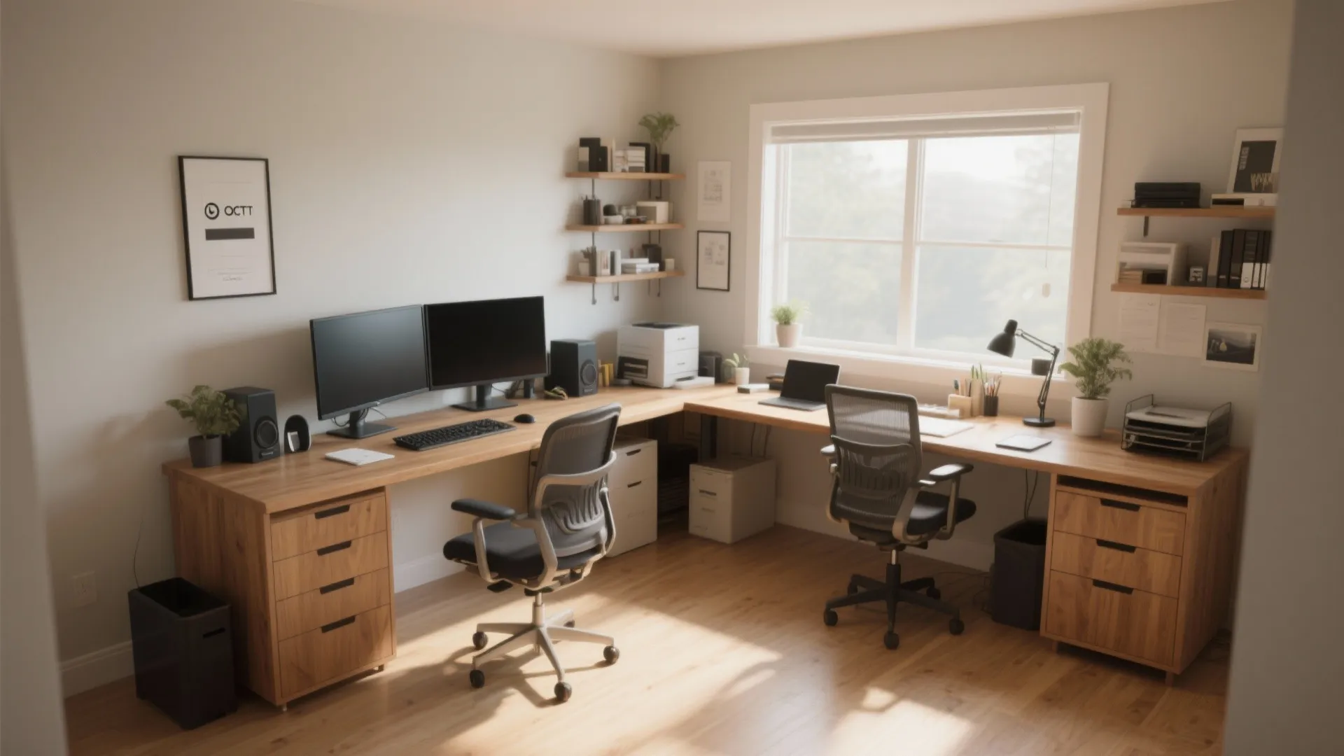 L-shaped workstation