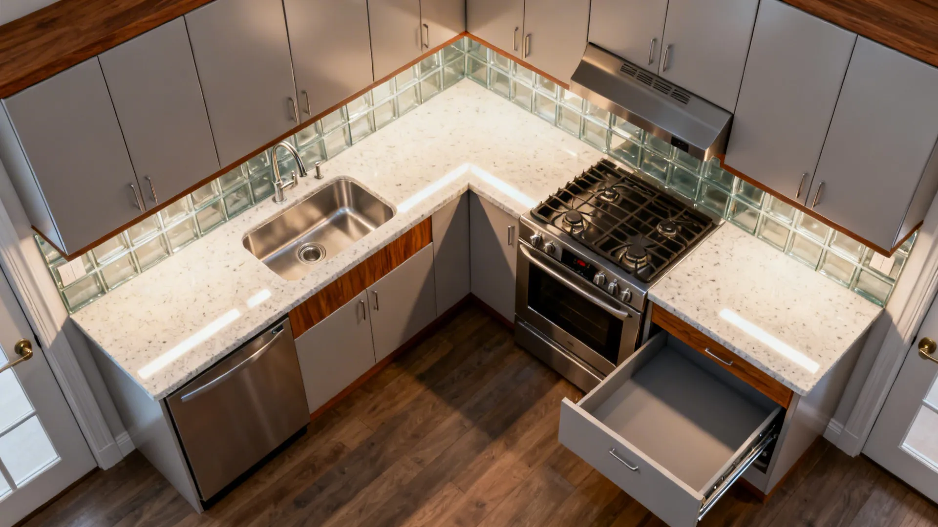 L-Shaped Micro-Layout with Zones