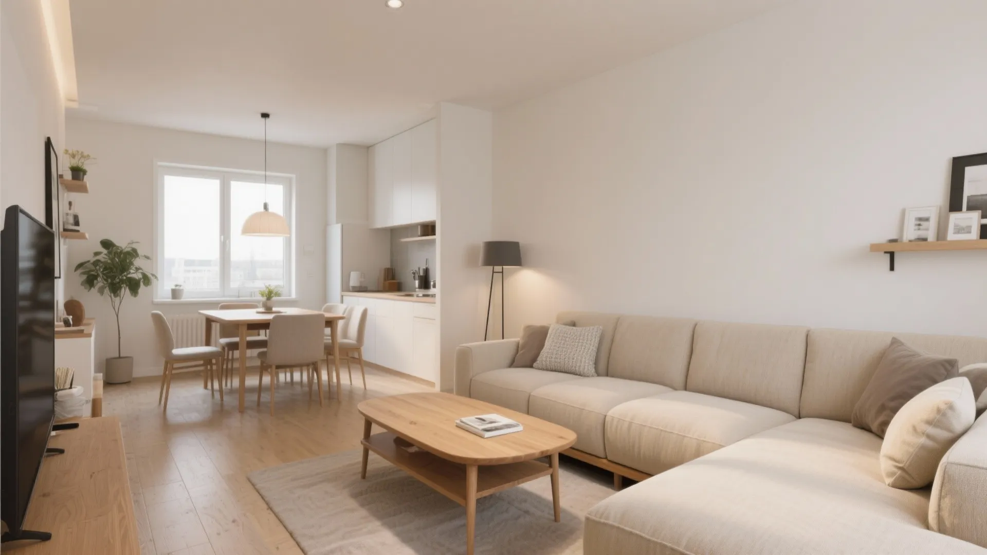 3. L-Shaped Sofa to Define Zones