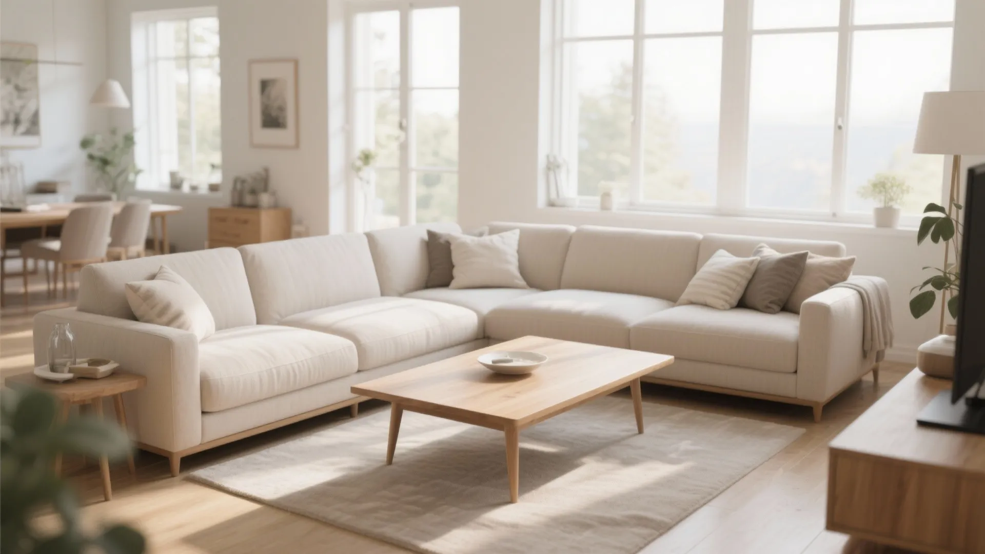 5. L Shaped Sofa for Open Conversation