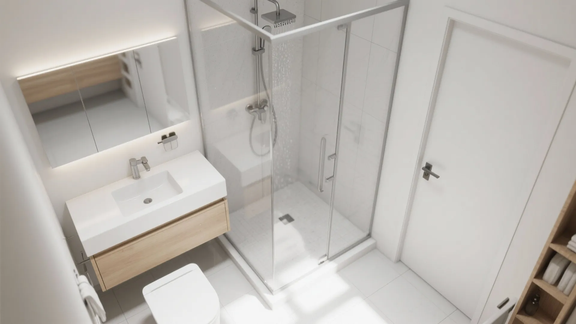 Corner wins: an L-shaped vanity and wet-zone layout