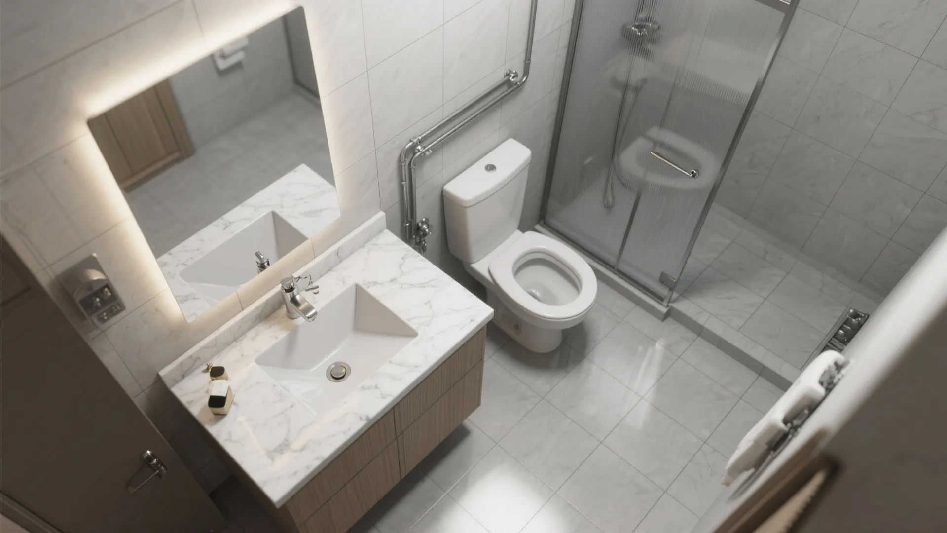 Corner and L-Shaped Vanities for Tight Plans