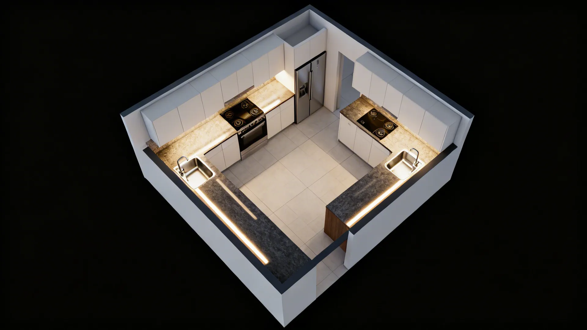 Compact L-Shape for Workflow