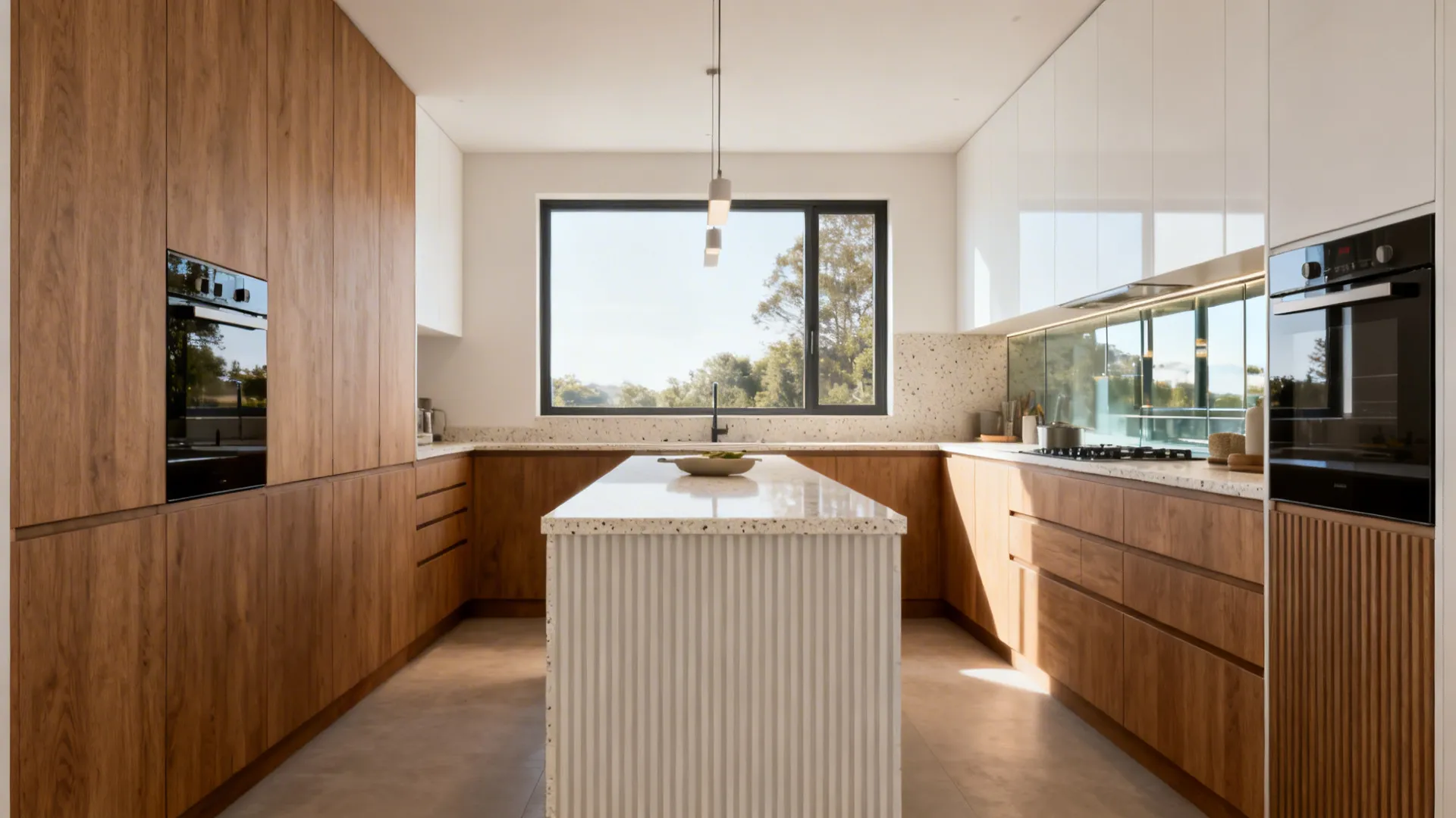 L-Shaped Kitchen Design with Window and Island: 5 Ideas