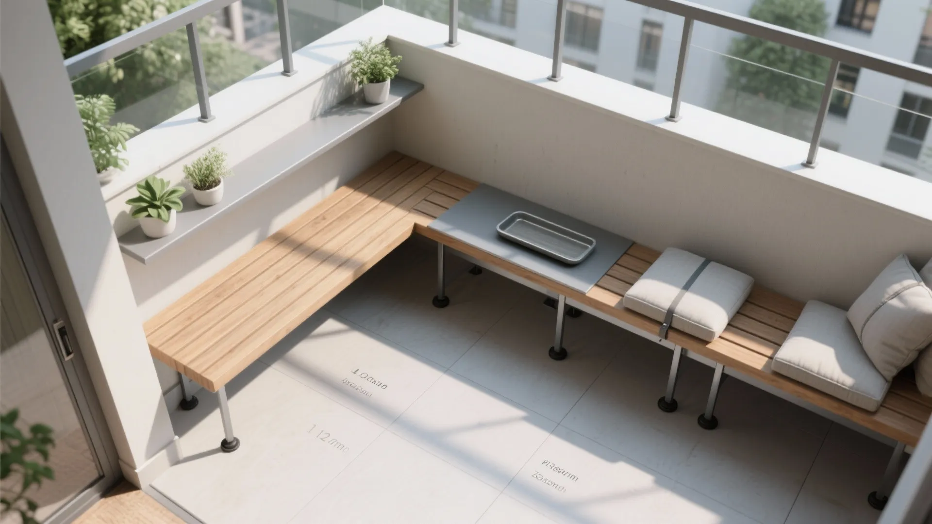 L-shaped micro-zoning that frees movement