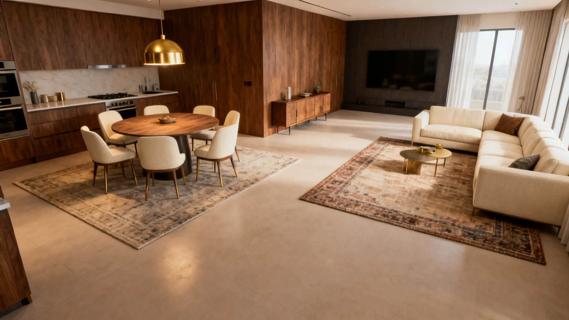 L-Shaped Open Plan