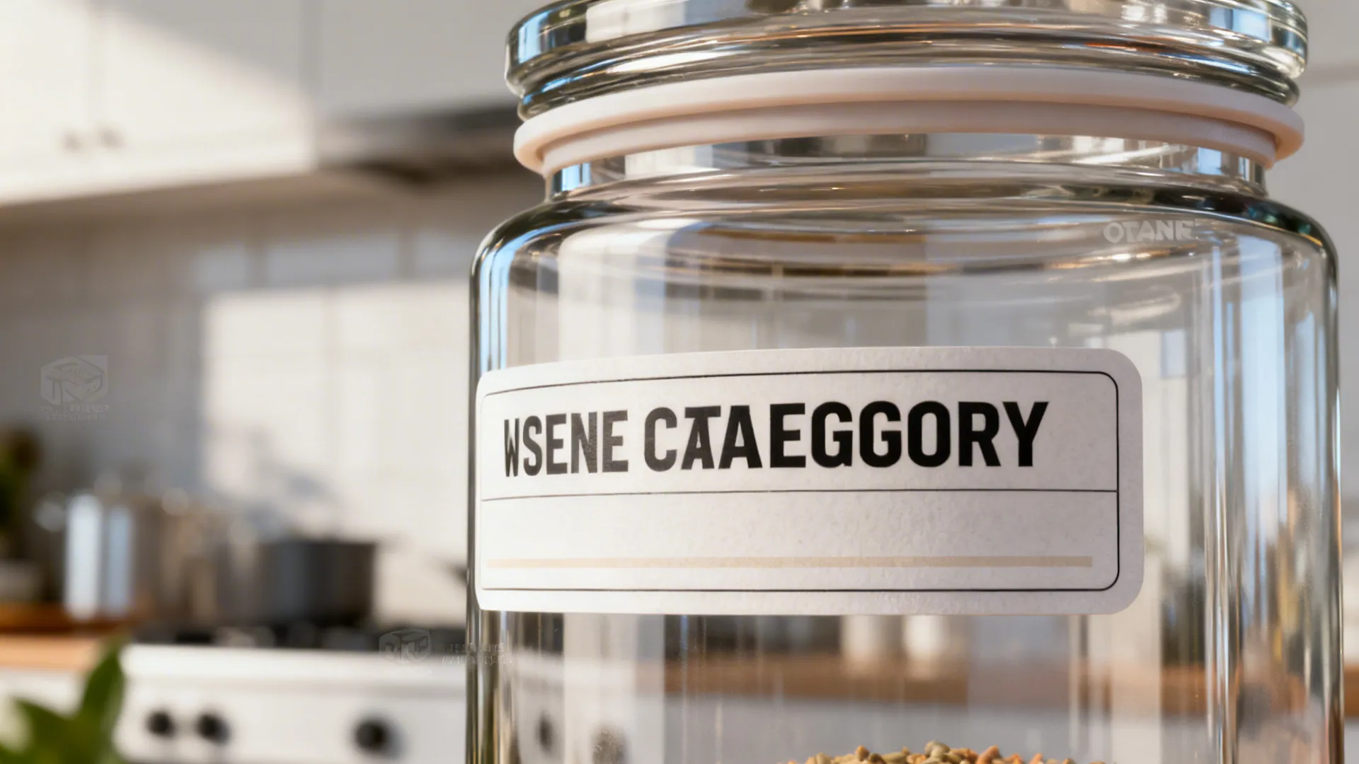 Glass Canisters with Modular Labels