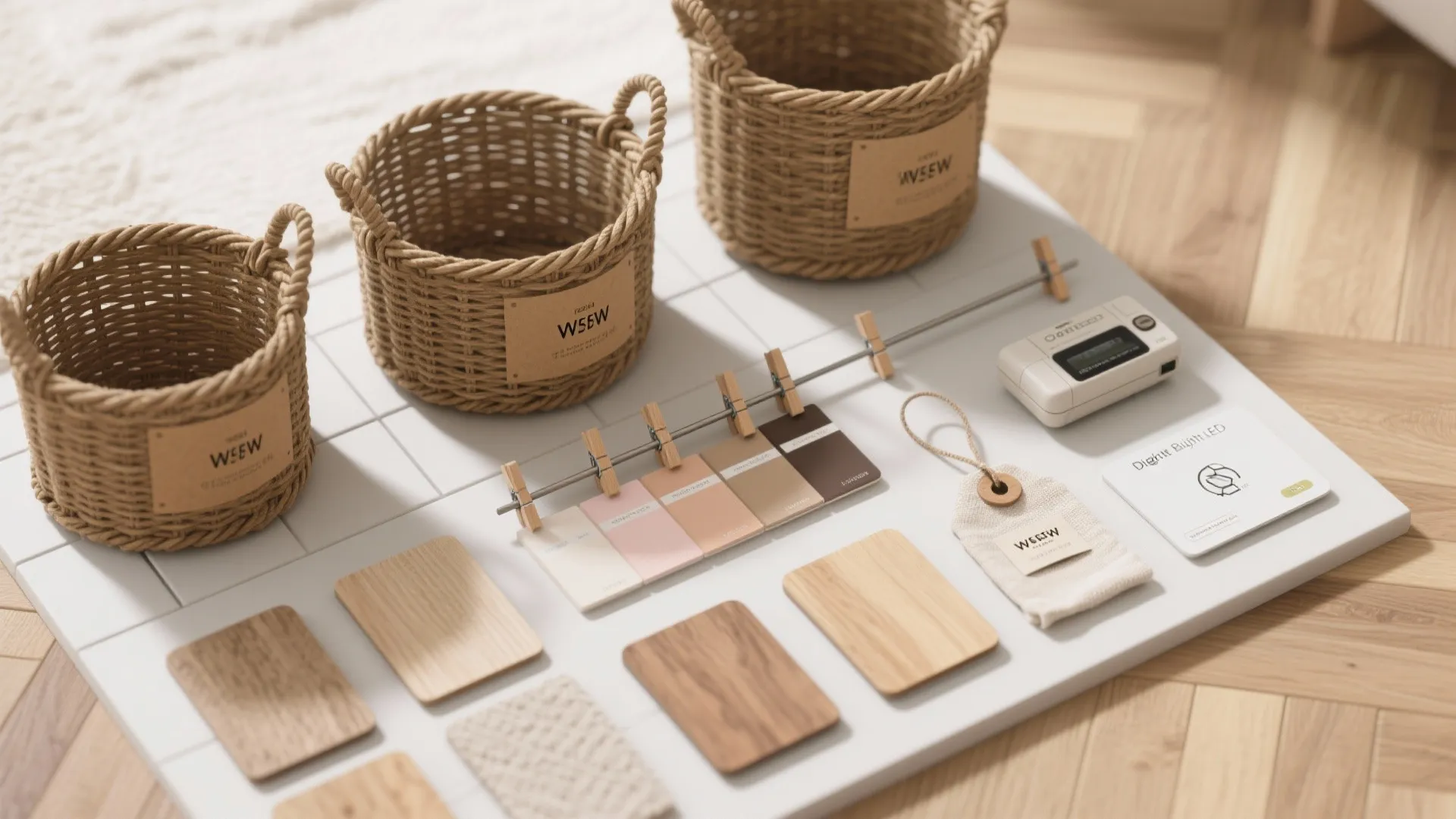 5. Light, color, and labeled baskets for calm efficiency