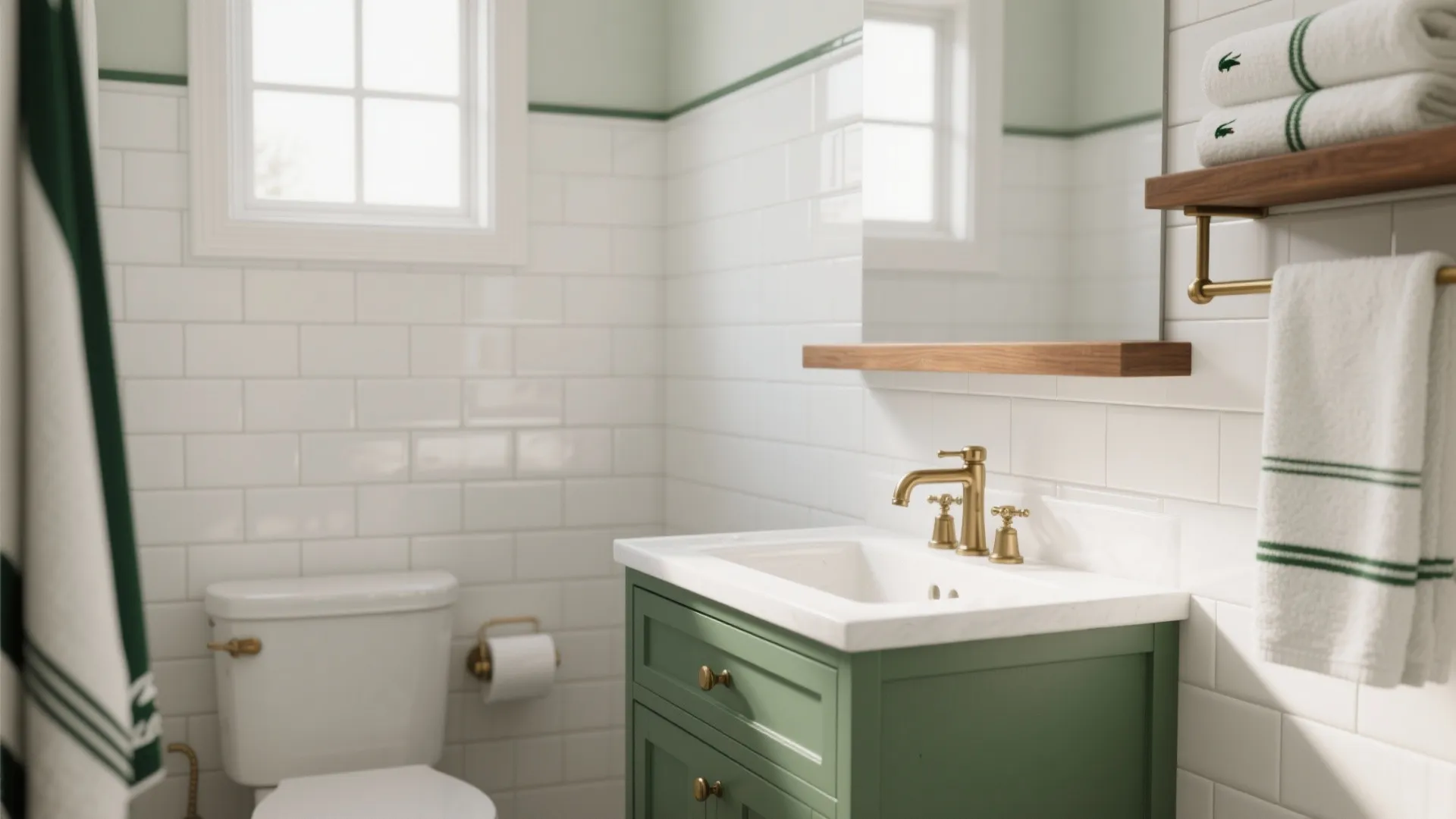 5 Lacoste Bathroom Decor Ideas: Sporty-preppy bathroom styling for small spaces — 5 real ideas I use with clients