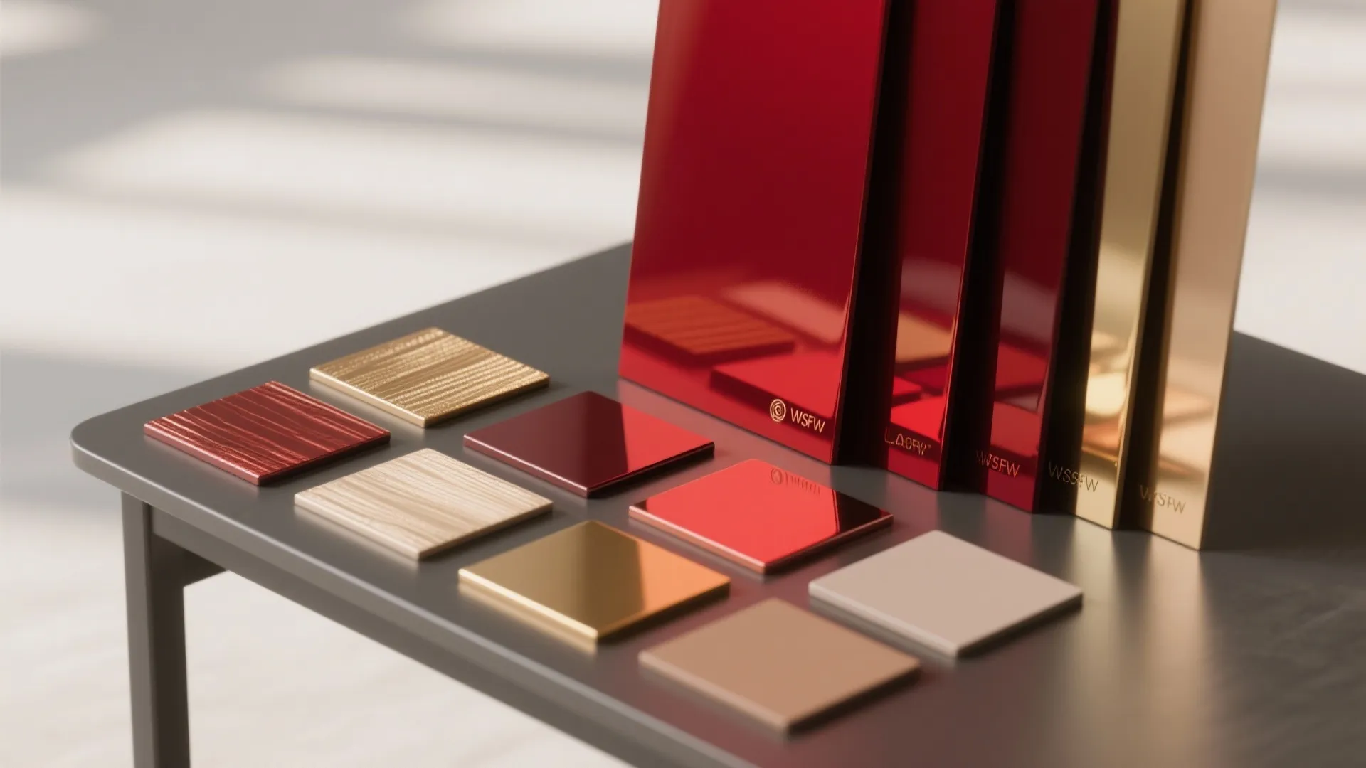 3. Lacquer panel-inspired vertical strips