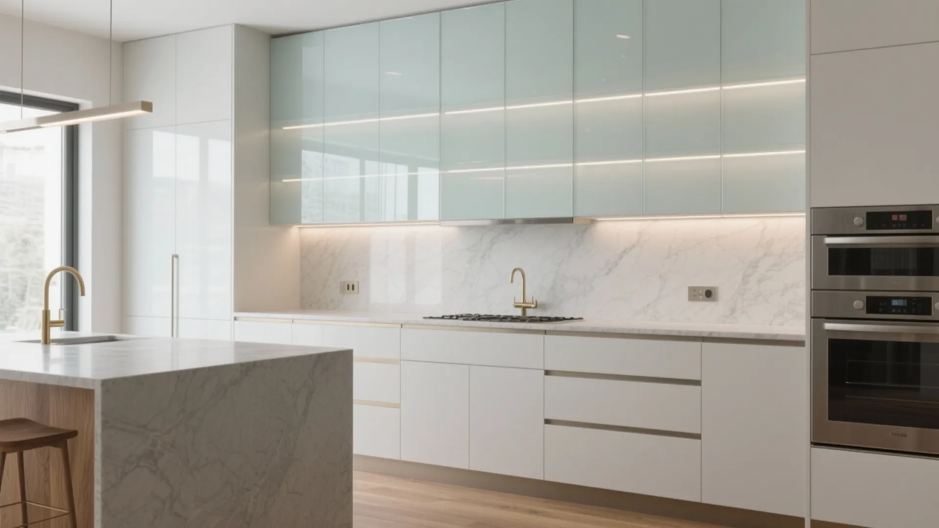 Lacquered Glass Kitchen: Modern Design Guide: 1 Minute to Unlock Sleek, Space-Saving Kitchen Magic