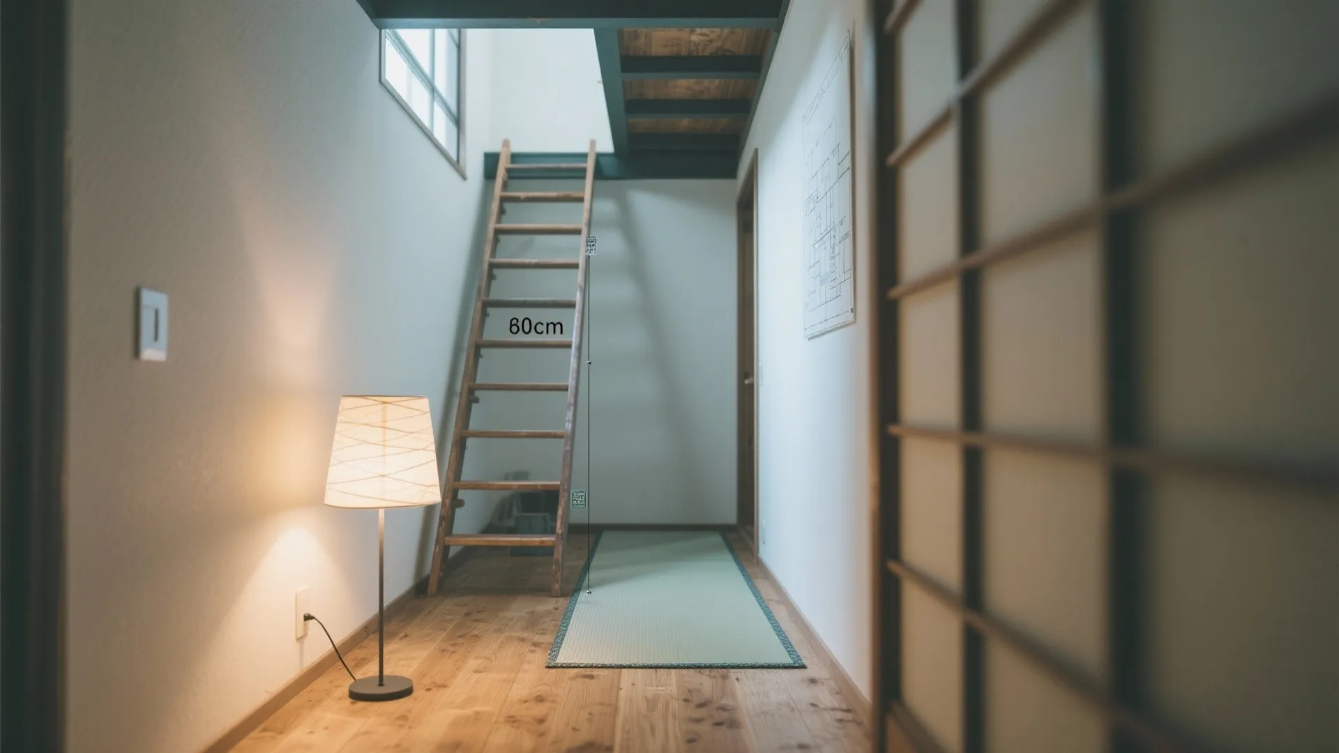 ハシゴの前は“何も置かない”：東京小型の安全と家事効率を両立