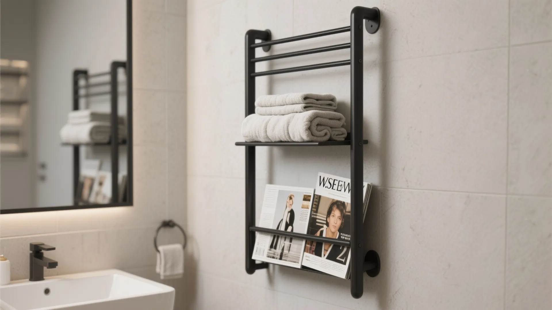 6. Wall-mounted ladder racks
