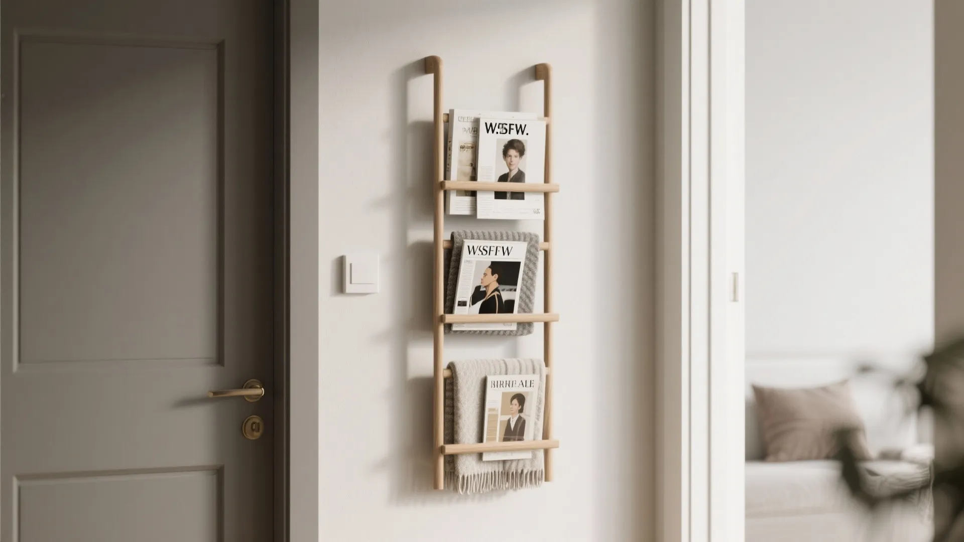 5. Wall-Mounted Ladder Racks