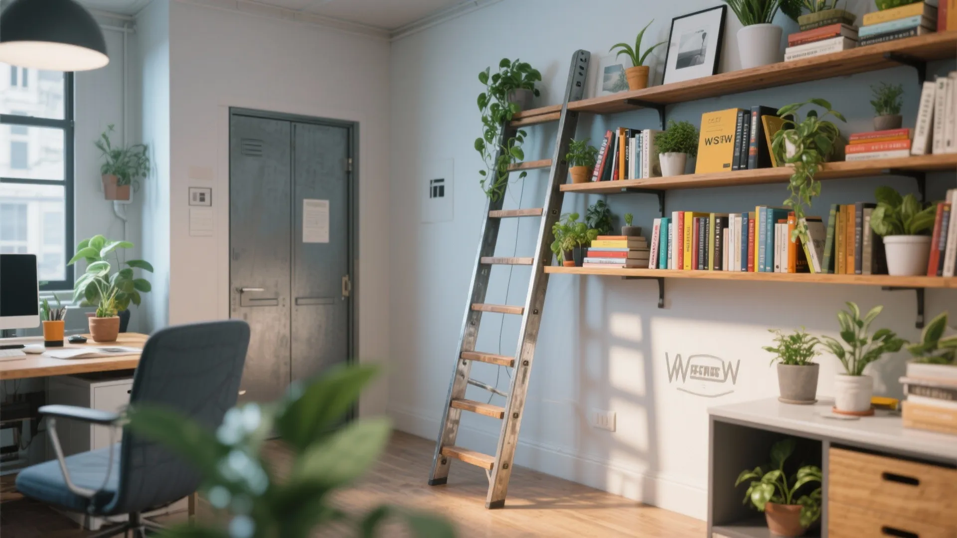 Vertical Ladder Shelving