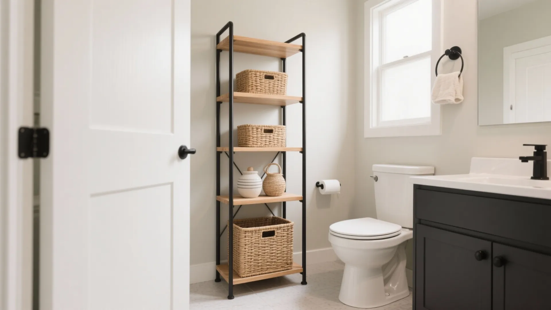 Freestanding towers and over-toilet ladders