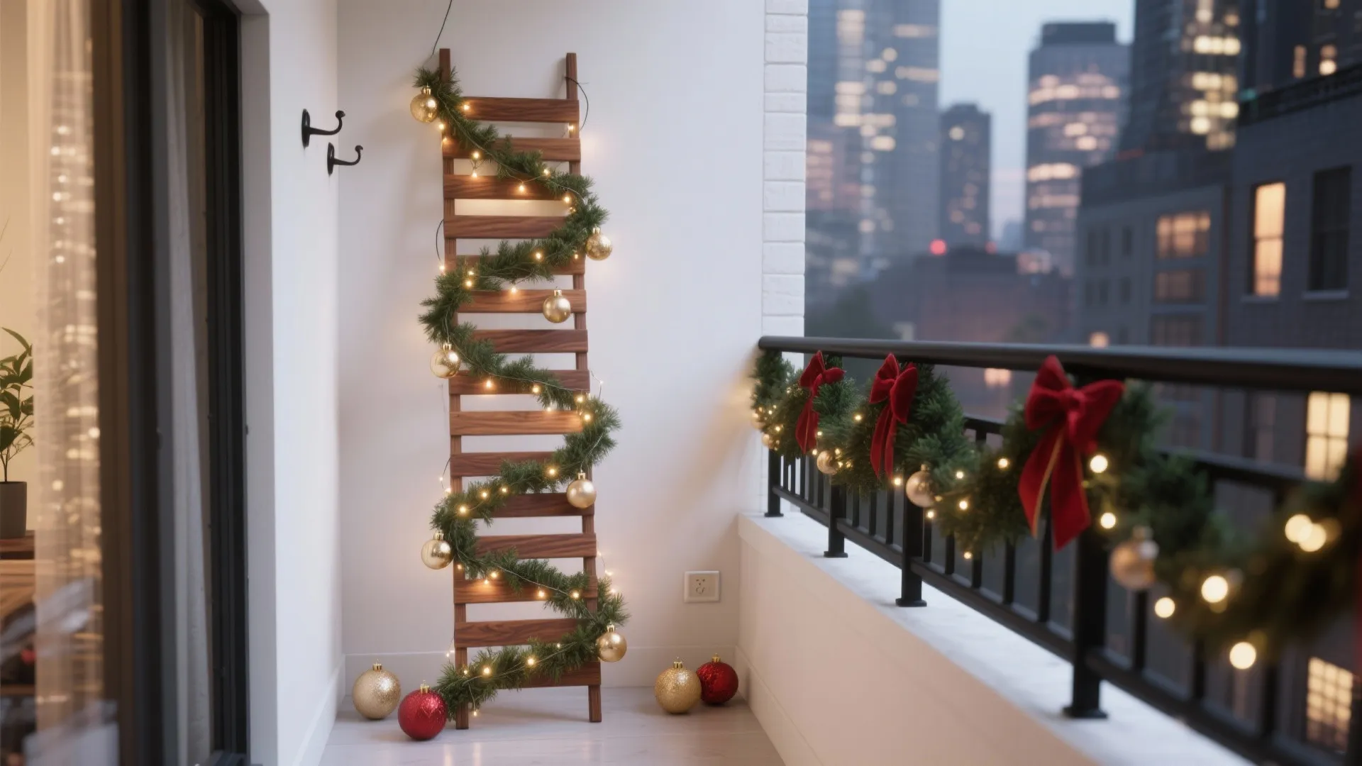 Slim Tree Alternatives: Wall, Half-Tree, or Ladder Tree