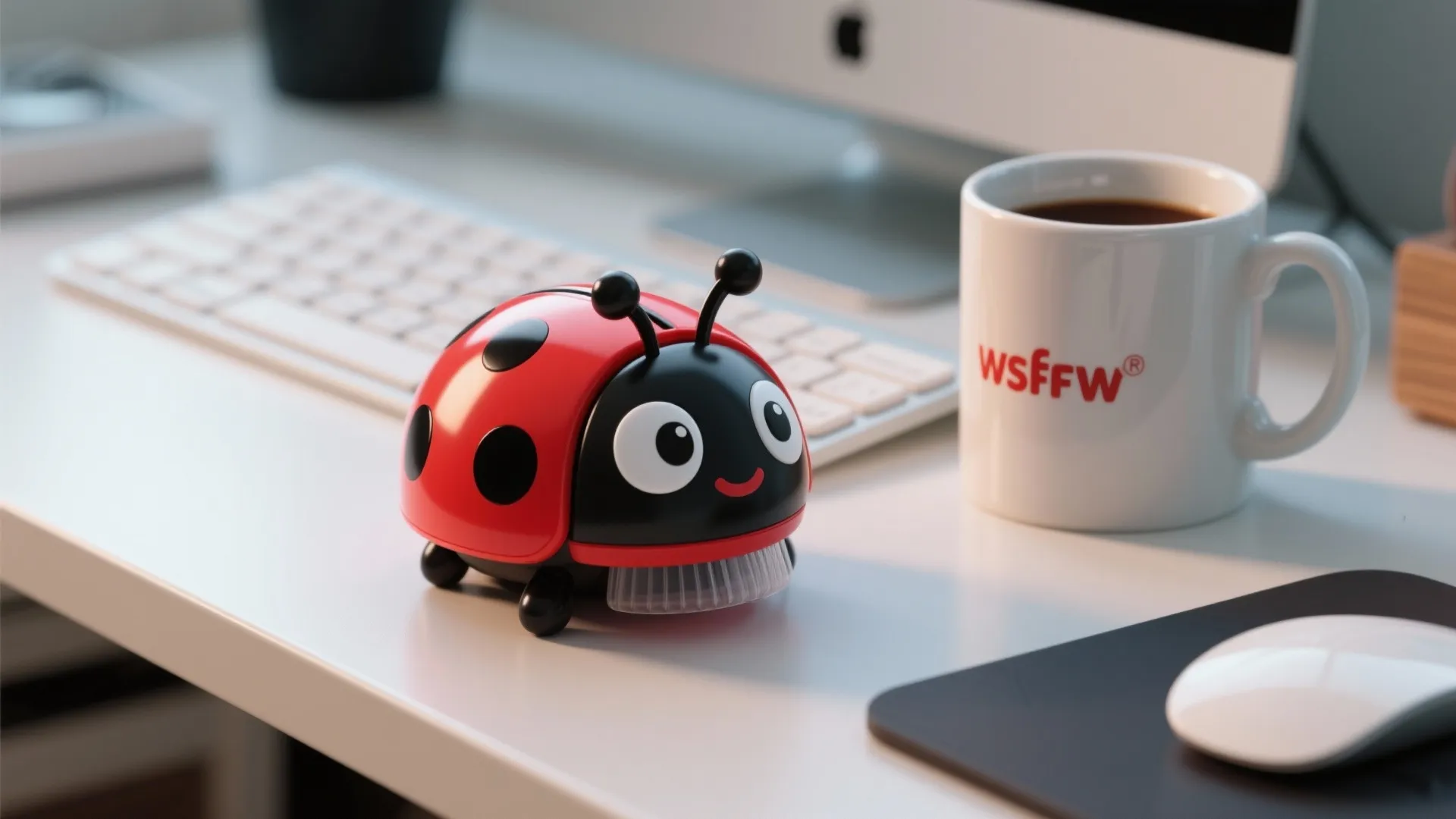 1. Desk Vacuum in the Shape of a Ladybug